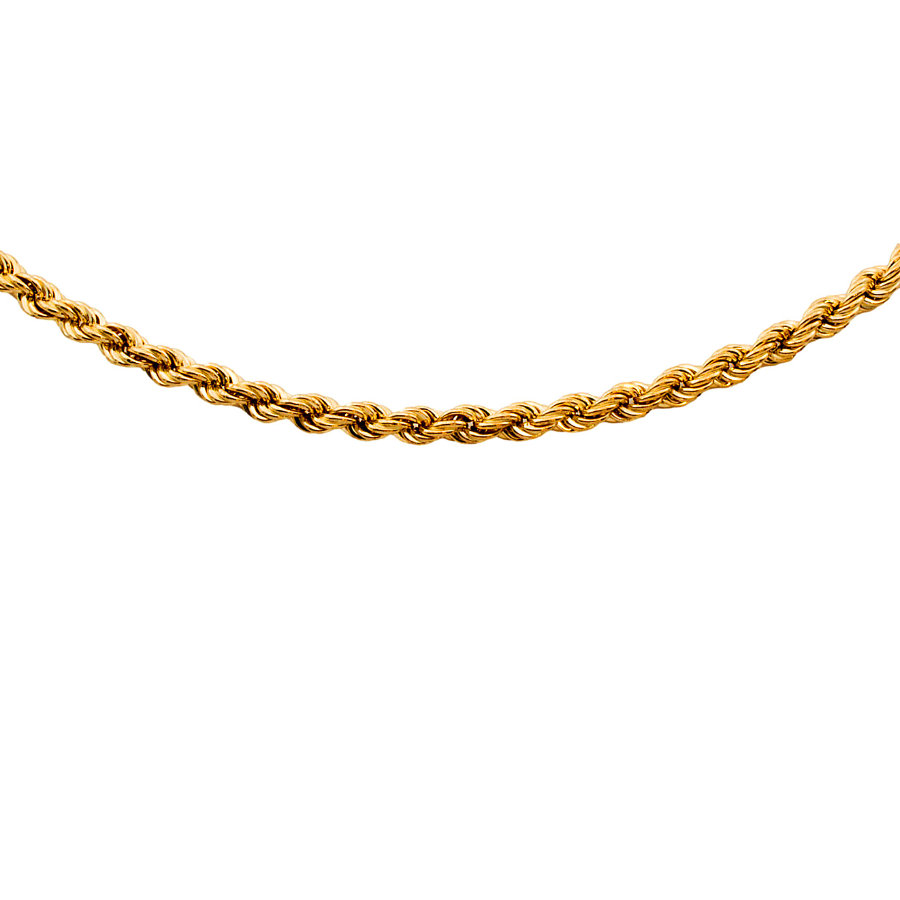 9ct gold (Hollow) 4.3g 18 inch rope Chain